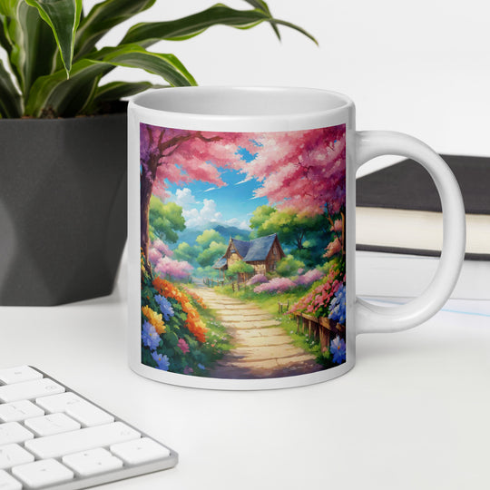 White glossy mug - WhatUWant2Buy