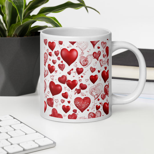 White glossy mug - WhatUWant2Buy