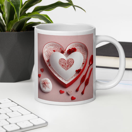 White glossy mug - WhatUWant2Buy