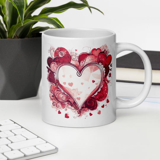 White glossy mug - WhatUWant2Buy