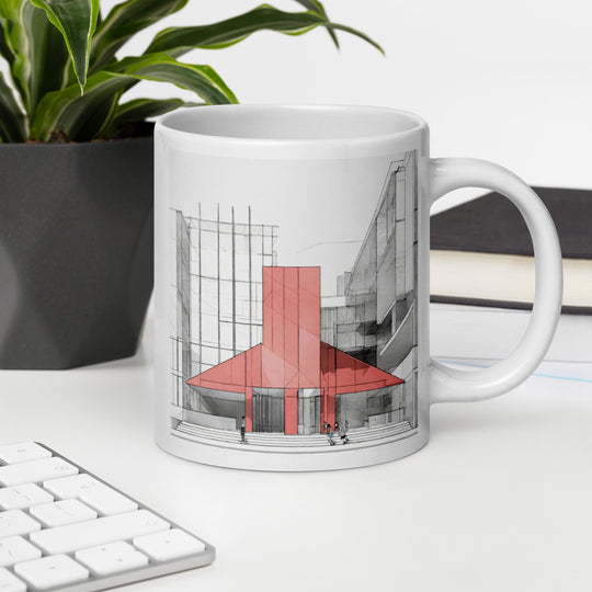 White glossy mug - WhatUWant2Buy
