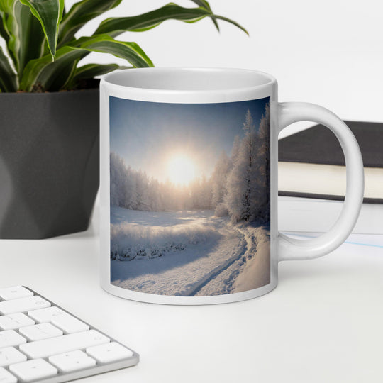 White glossy mug - WhatUWant2Buy