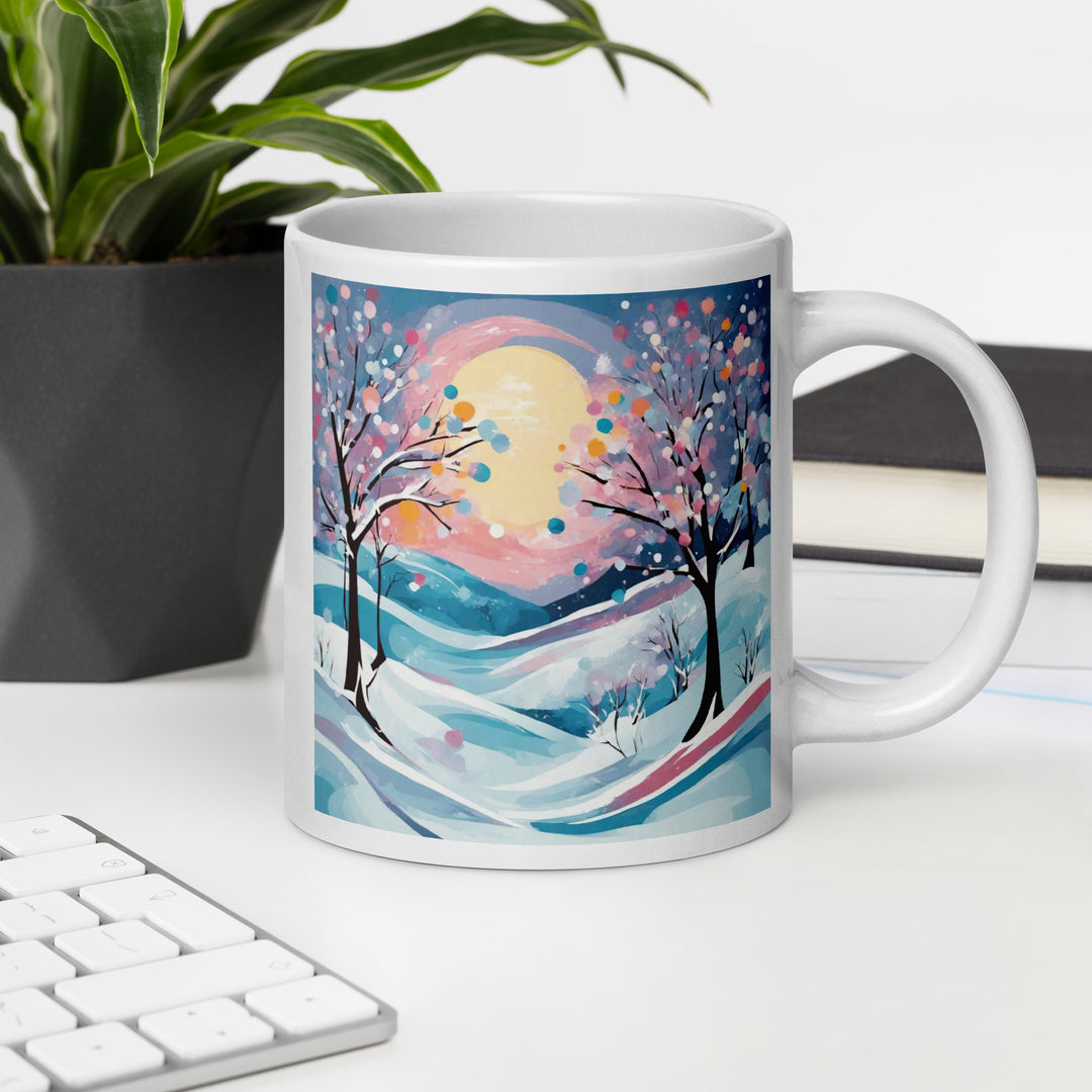 White glossy mug - WhatUWant2Buy
