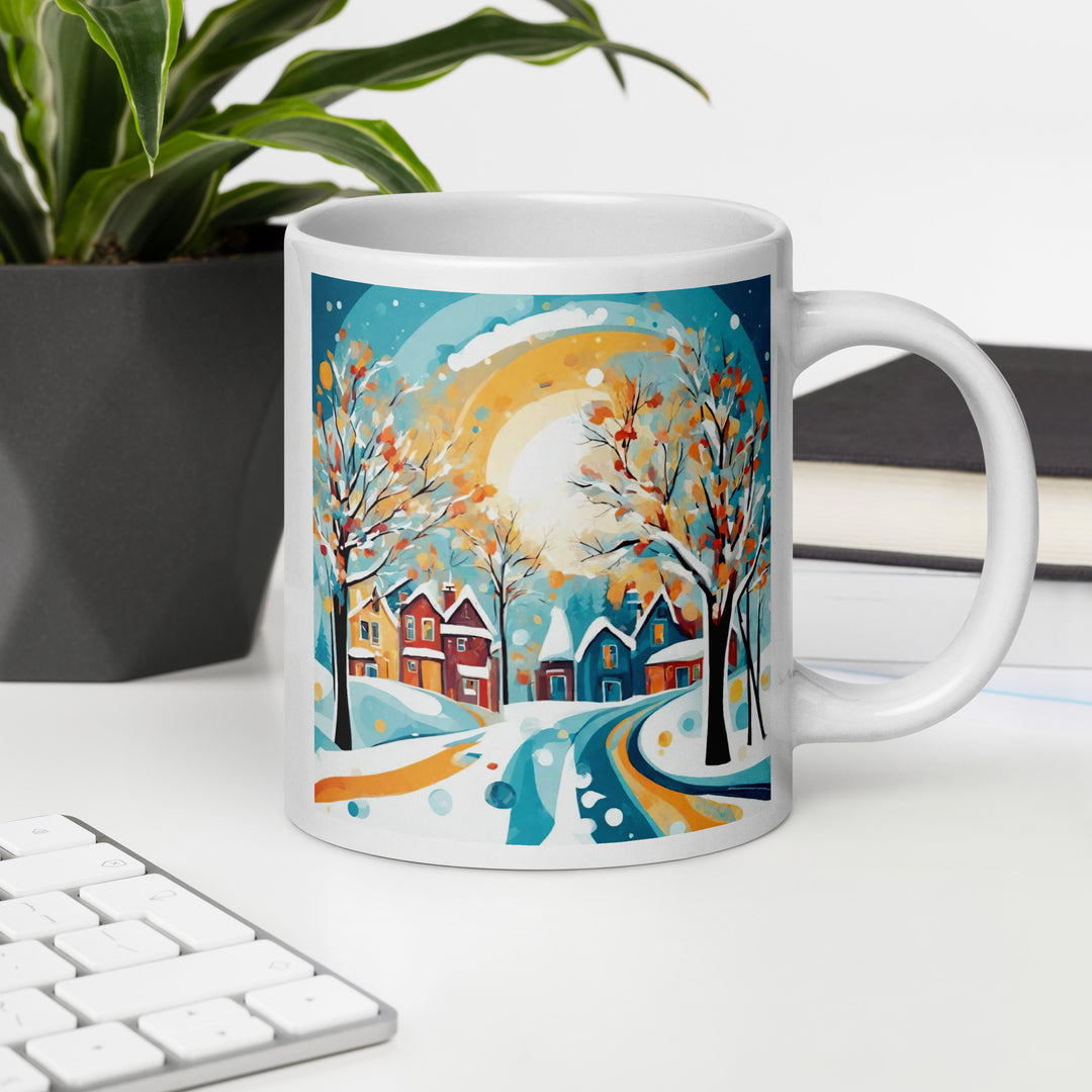 White glossy mug - WhatUWant2Buy
