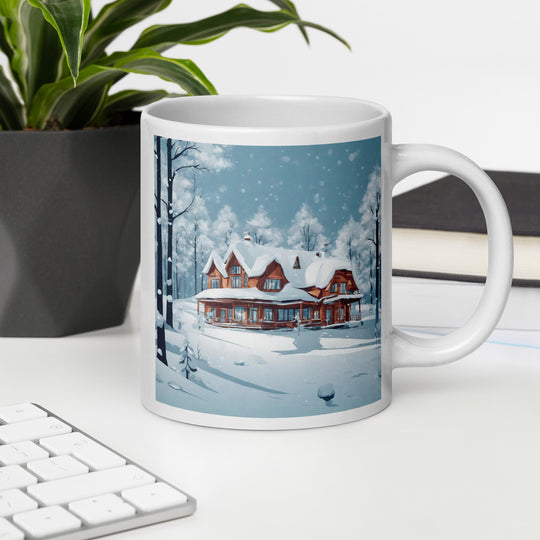 White glossy mug - WhatUWant2Buy