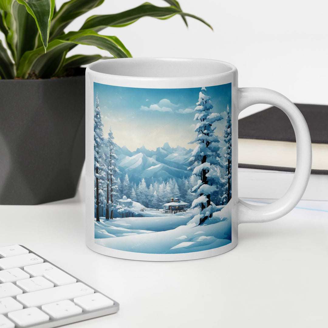 White glossy mug - WhatUWant2Buy