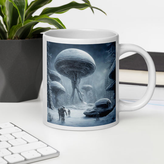 White glossy mug - WhatUWant2Buy