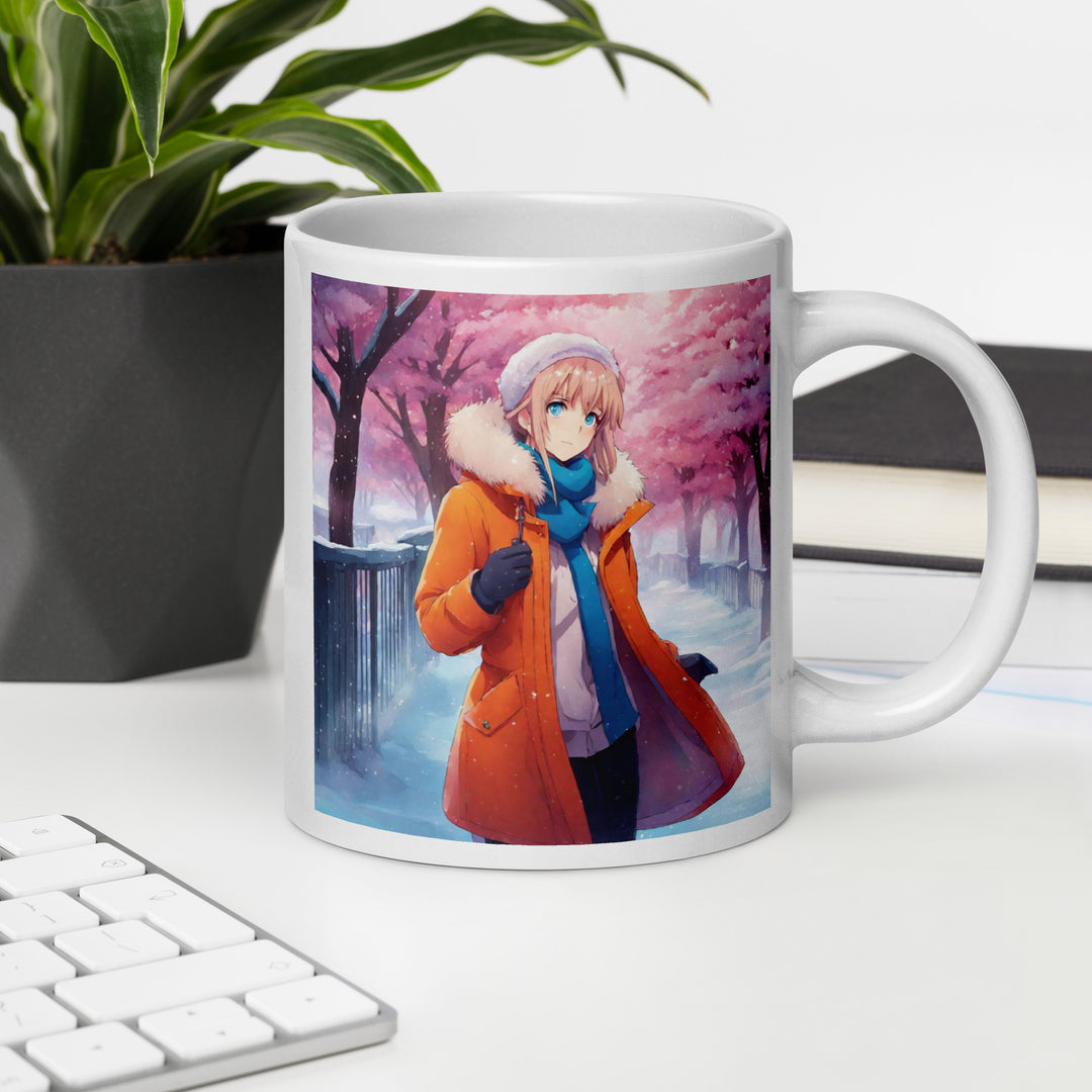White glossy mug - WhatUWant2Buy