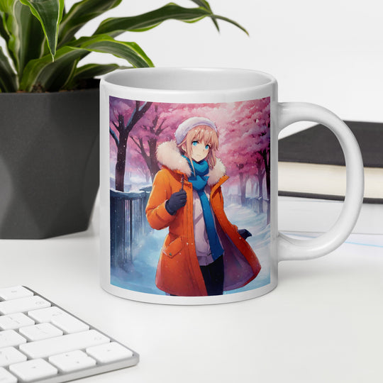White glossy mug - WhatUWant2Buy