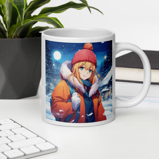White glossy mug - WhatUWant2Buy
