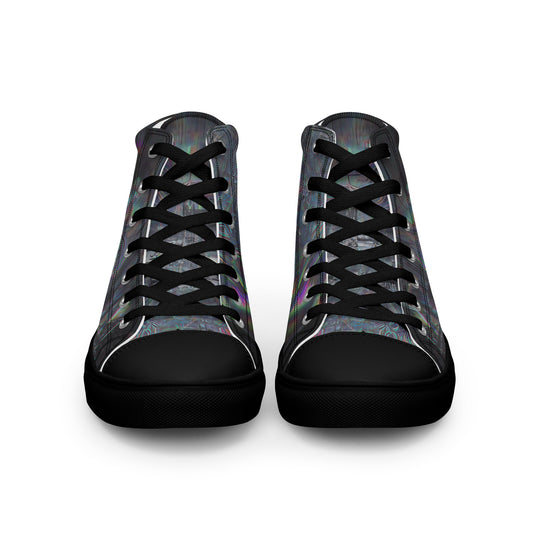 Glitchwear Women's High Top Canvas Shoes, Everyday AI-Designed 0, view 4