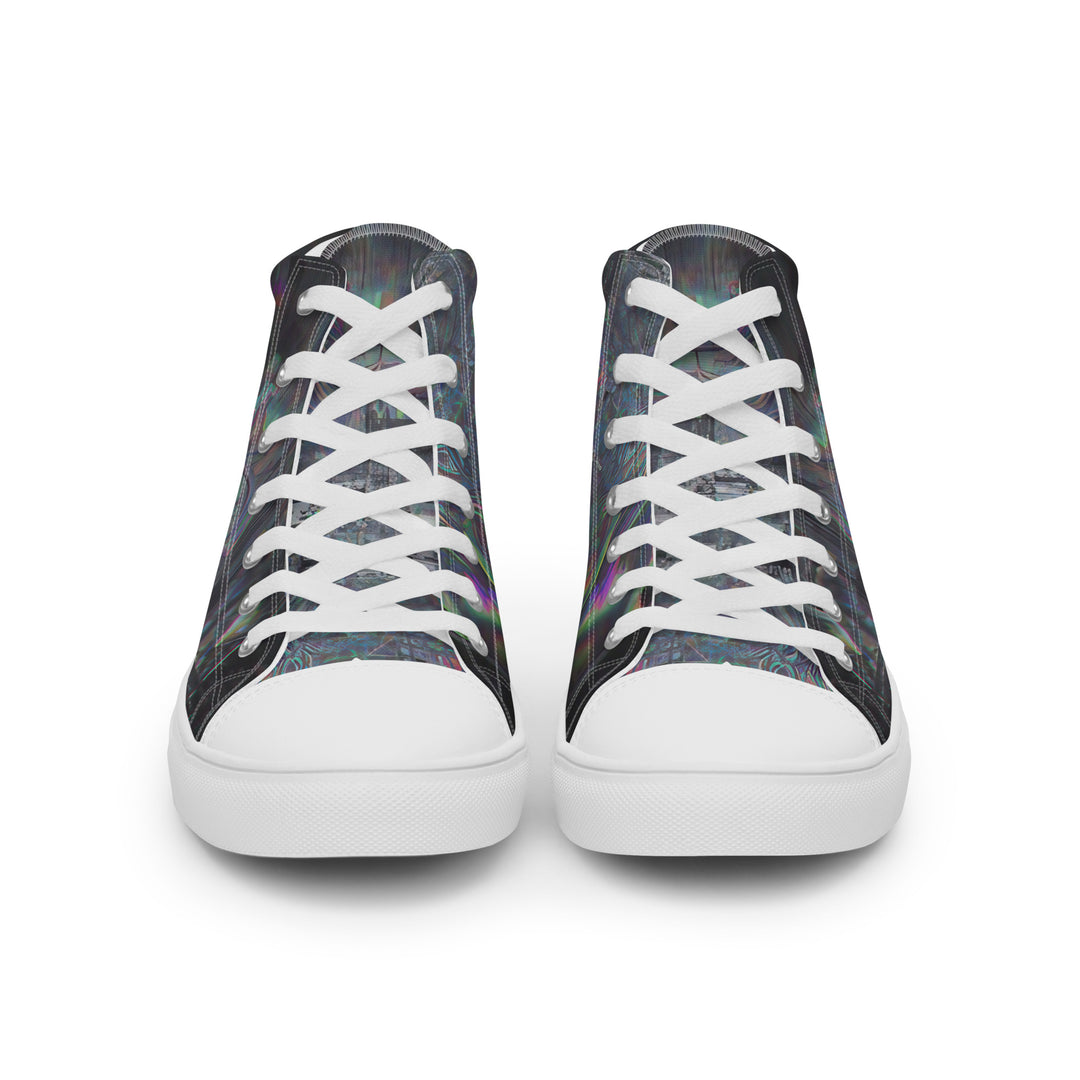 Glitchwear Women's High Top Canvas Shoes, Everyday AI-Designed 0, view 5
