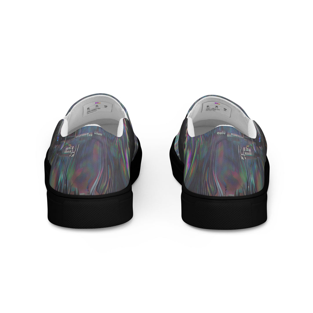 Glitchwear Women's Slip-On Canvas Shoes, Everyday AI-Designed 37, view 7