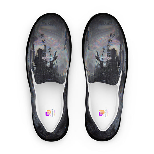 Glitchwear Women's Slip-On Canvas Shoes 14, main view