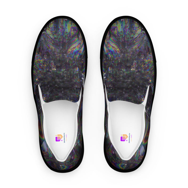 Glitchwear Women's Slip-On Canvas Shoes 16, main view