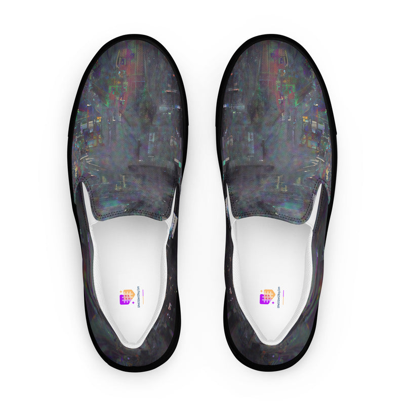 Glitchwear Women's Slip-On Canvas Shoes 19, main view