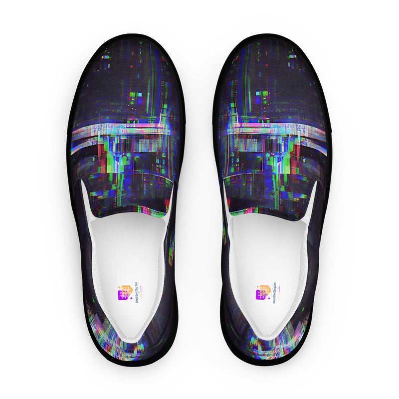Glitchwear Women's Slip-On Canvas Shoes 24, main view