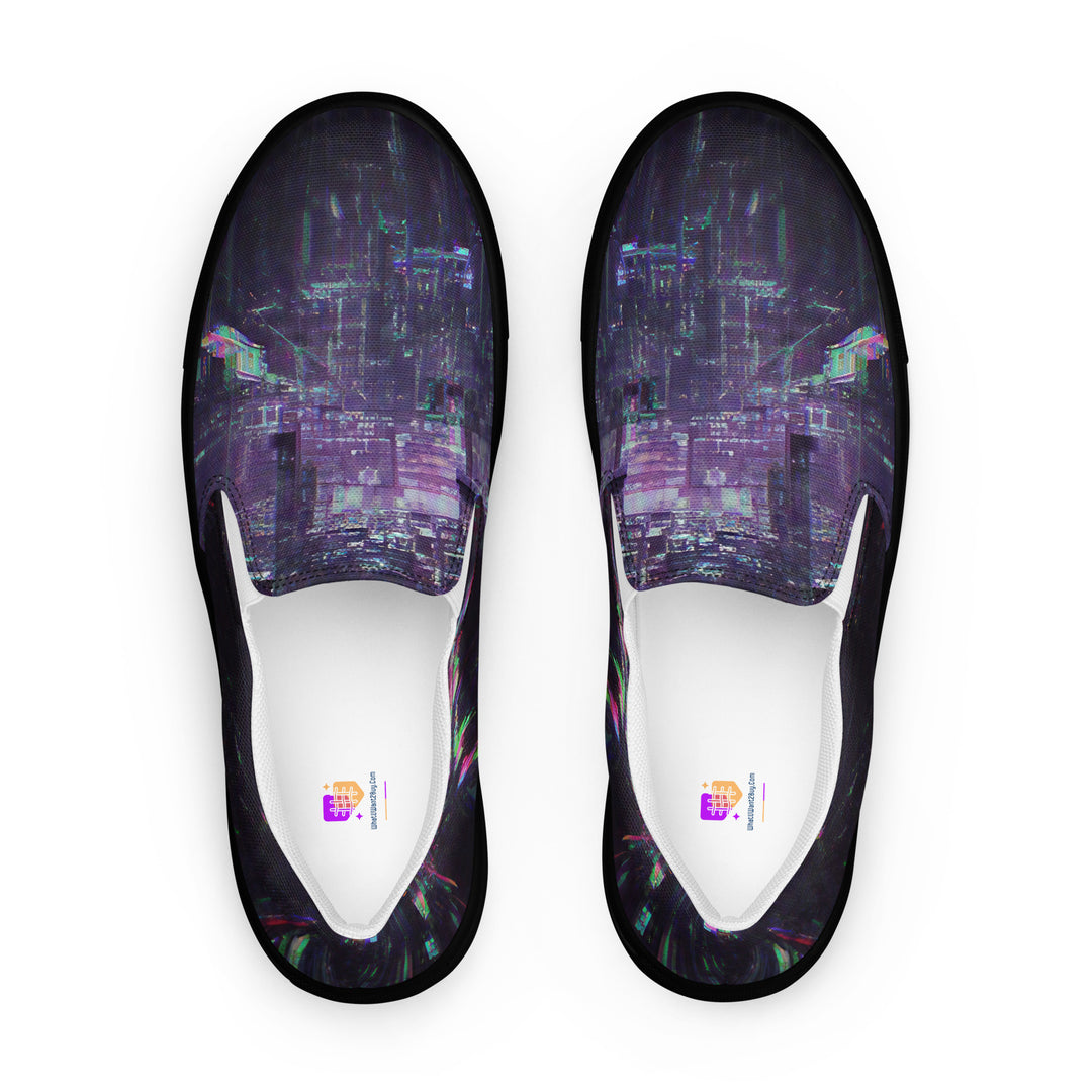 Glitchwear Women's Slip-On Canvas Shoes 26, main view