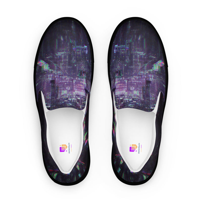 Glitchwear Women's Slip-On Canvas Shoes 26, main view