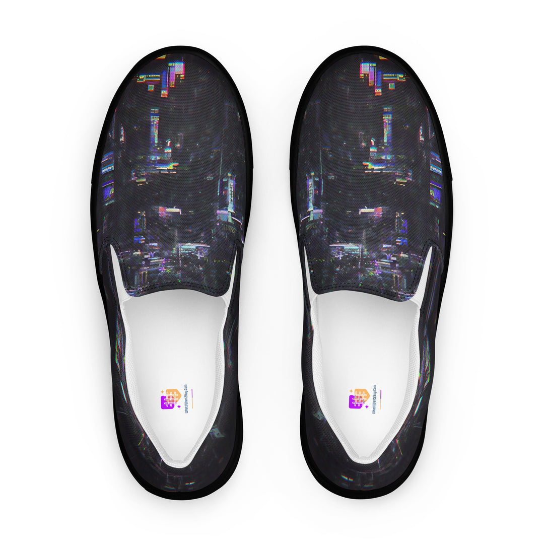 Glitchwear Women's Slip-On Canvas Shoes 28, main view