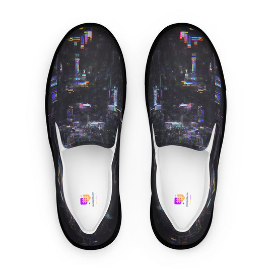 Glitchwear Women's Slip-On Canvas Shoes 28, main view