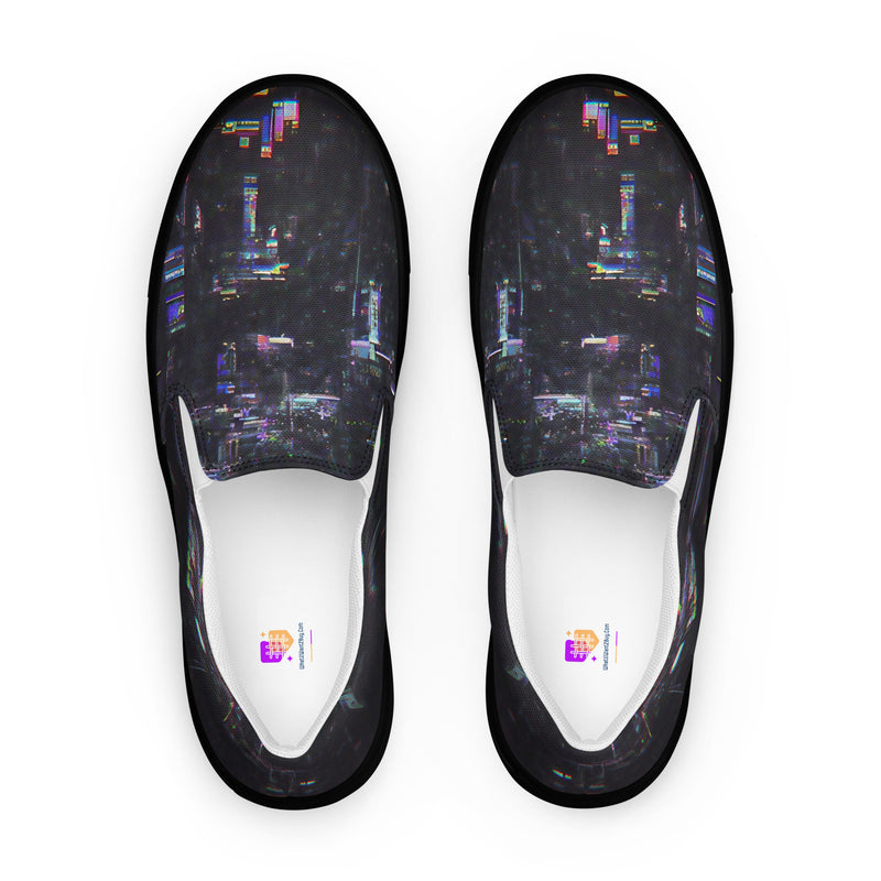 Glitchwear Women's Slip-On Canvas Shoes 28, main view