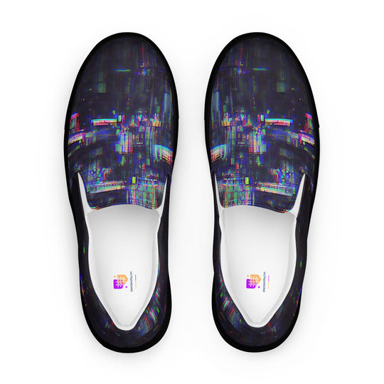Glitchwear Women's Slip-On Canvas Shoes 32, main view