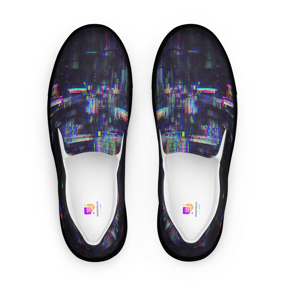 Glitchwear Women's Slip-On Canvas Shoes 32, main view