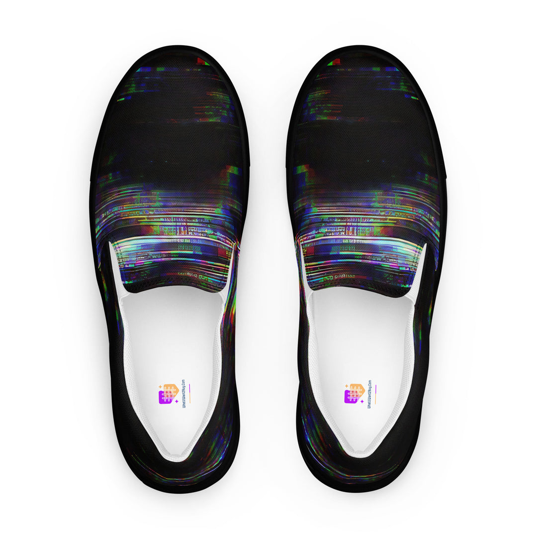 Glitchwear Women's Slip-On Canvas Shoes 44, main view