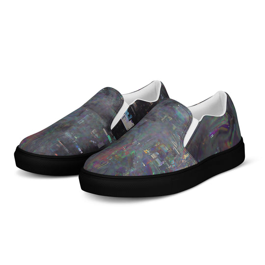 Glitchwear Women's Slip-On Canvas Shoes 19, view 3