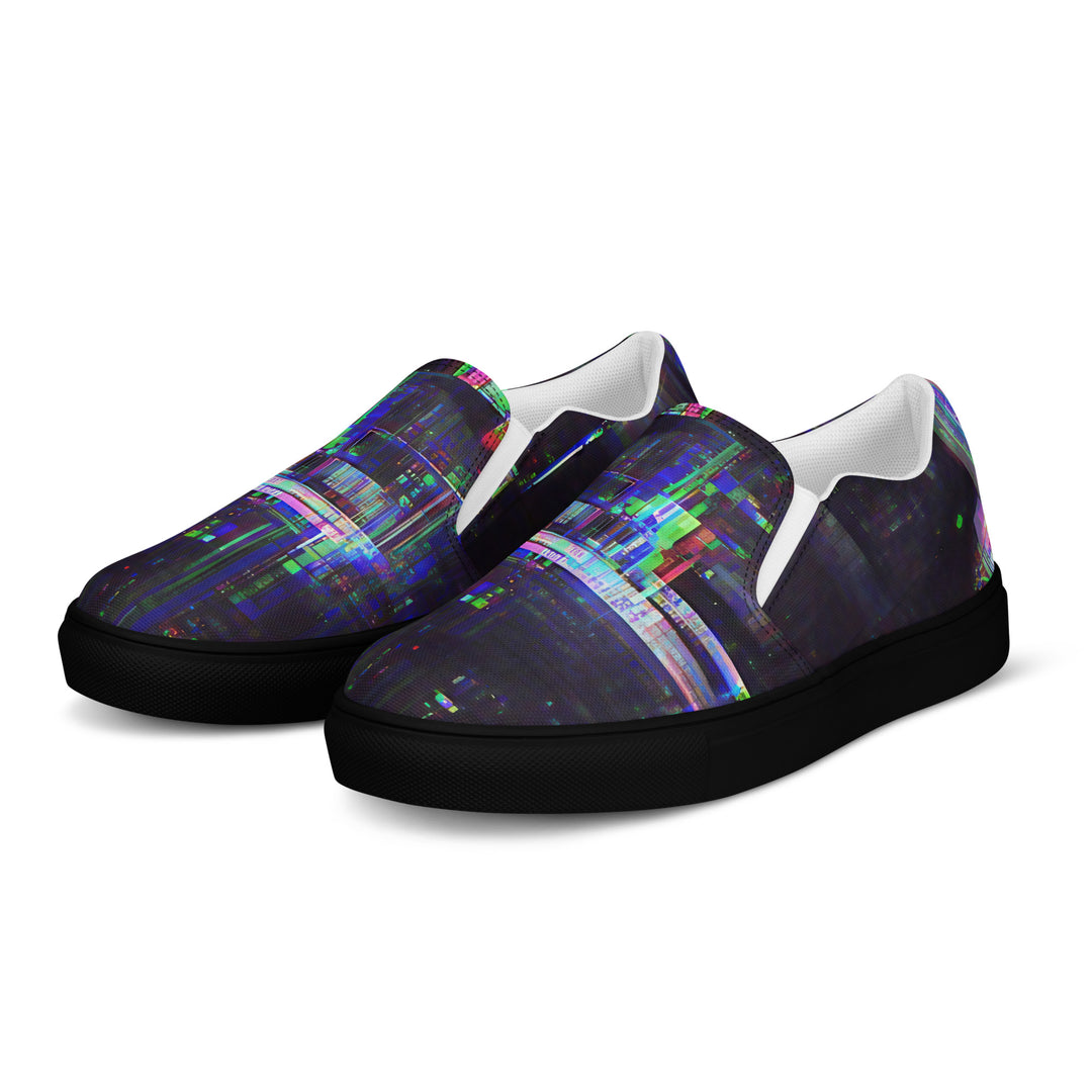 Glitchwear Women's Slip-On Canvas Shoes 24, view 3