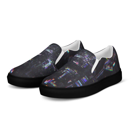 Glitchwear Women's Slip-On Canvas Shoes 28, view 3