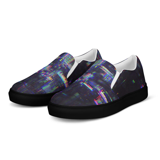 Glitchwear Women's Slip-On Canvas Shoes 32, view 3