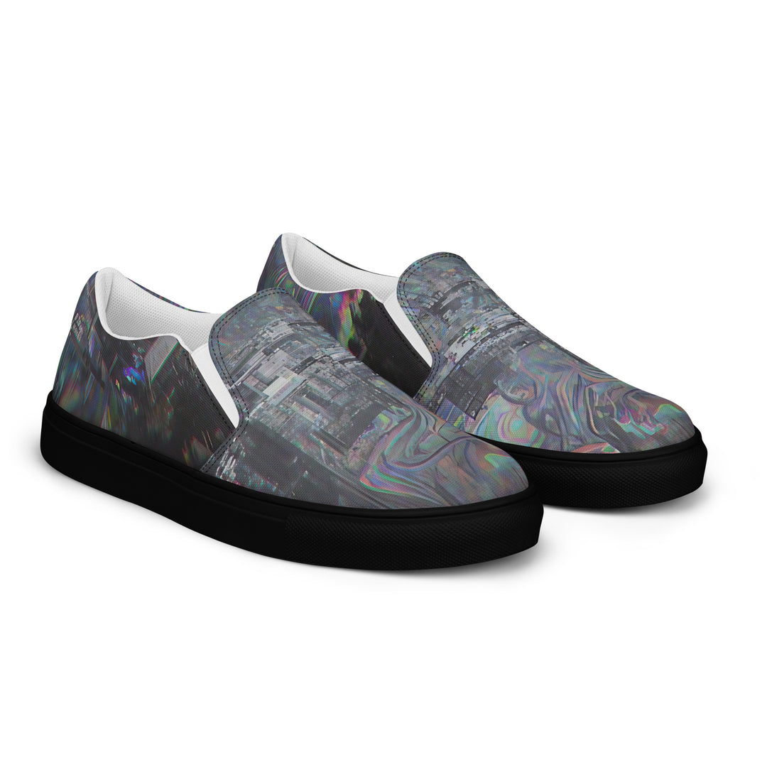 Glitchwear Women's Slip-On Canvas Shoes, Everyday AI-Designed 37, view 5