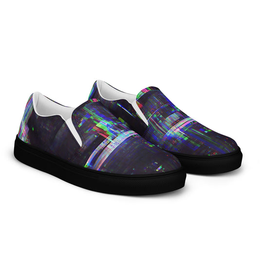 Glitchwear Women's Slip-On Canvas Shoes 24, view 5