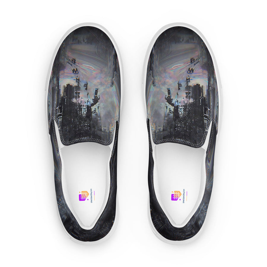 Glitchwear Women's Slip-On Canvas Shoes 14, view 2