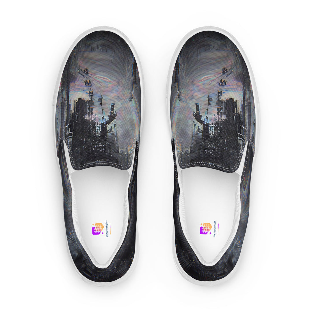 Glitchwear Women's Slip-On Canvas Shoes 14, view 2