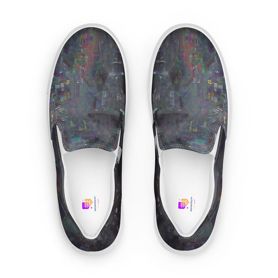 Glitchwear Women's Slip-On Canvas Shoes 19, view 2