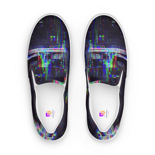 Glitchwear Women's Slip-On Canvas Shoes 24, view 2