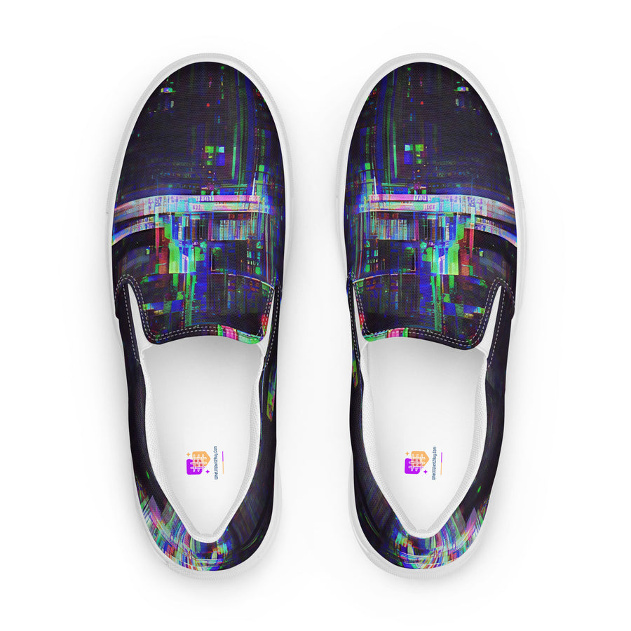 Glitchwear Women's Slip-On Canvas Shoes 24, view 2