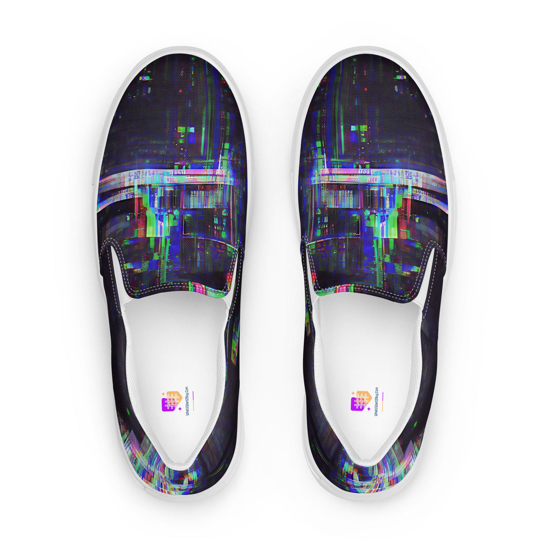 Glitchwear Women's Slip-On Canvas Shoes 24, view 2