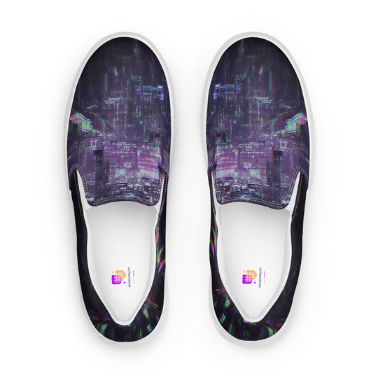 Glitchwear Women's Slip-On Canvas Shoes 26, view 2