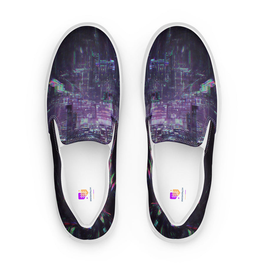Glitchwear Women's Slip-On Canvas Shoes 26, view 2