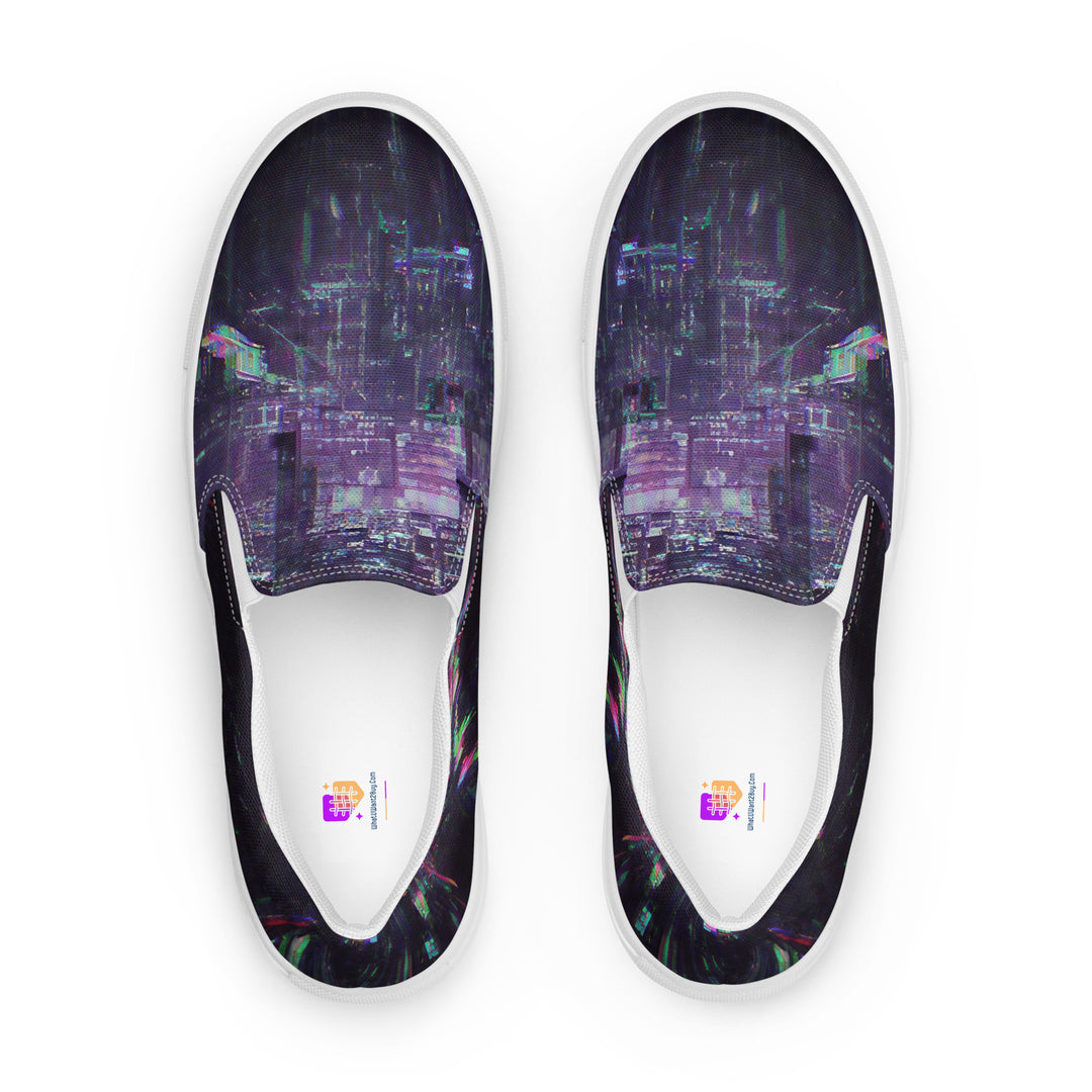 Glitchwear Women's Slip-On Canvas Shoes 26, view 2