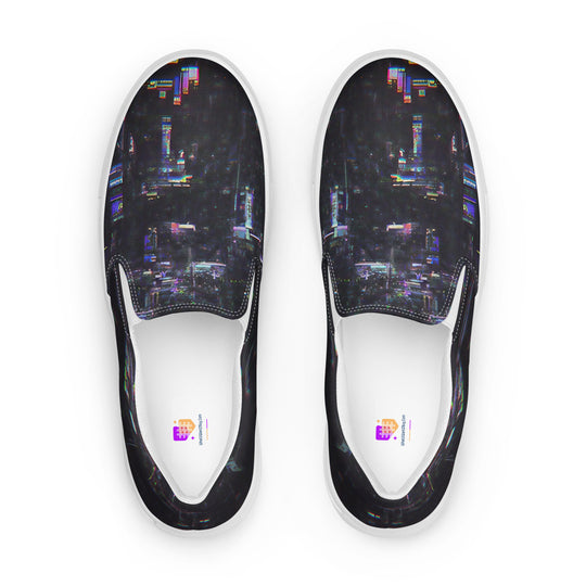Glitchwear Women's Slip-On Canvas Shoes 28, view 2