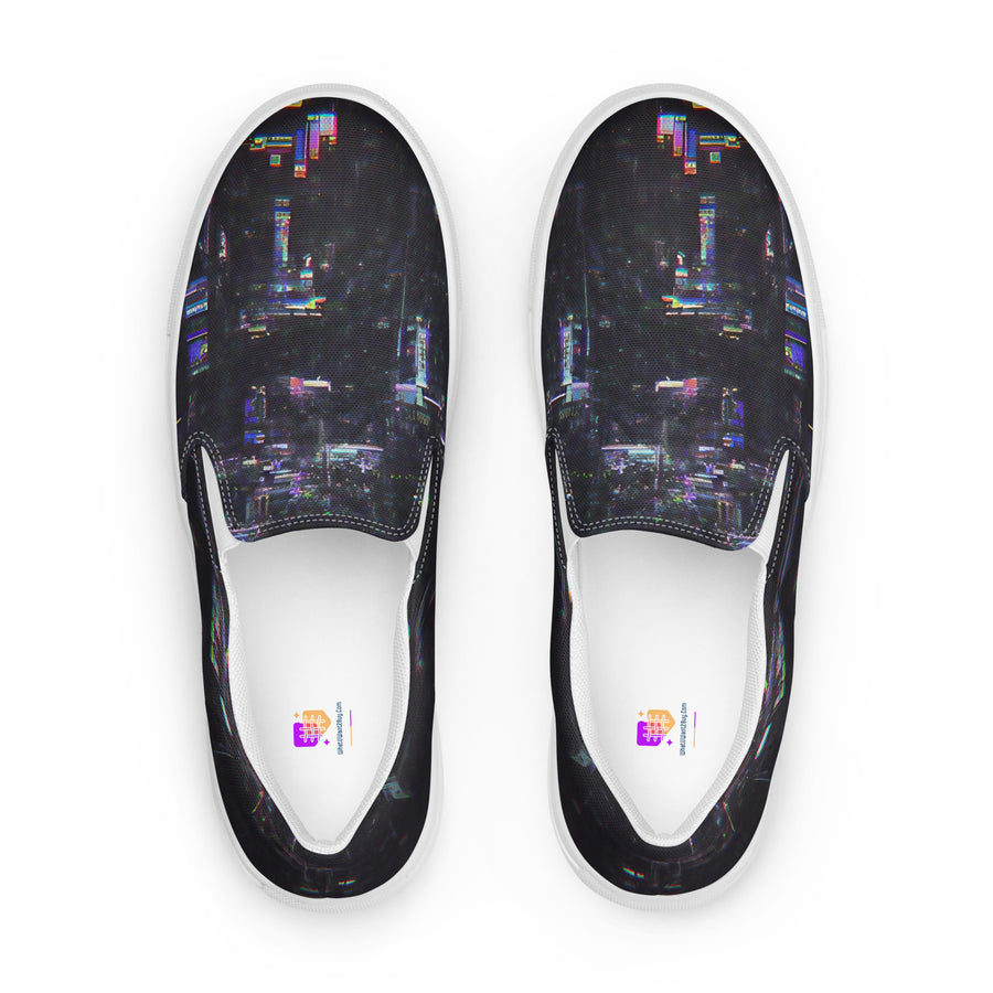 Glitchwear Women's Slip-On Canvas Shoes 28, view 2
