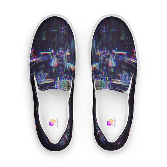 Glitchwear Women's Slip-On Canvas Shoes 32, view 2