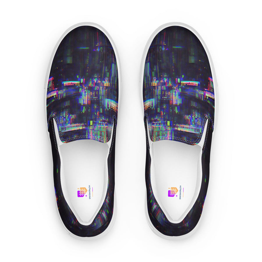 Glitchwear Women's Slip-On Canvas Shoes 32, view 2