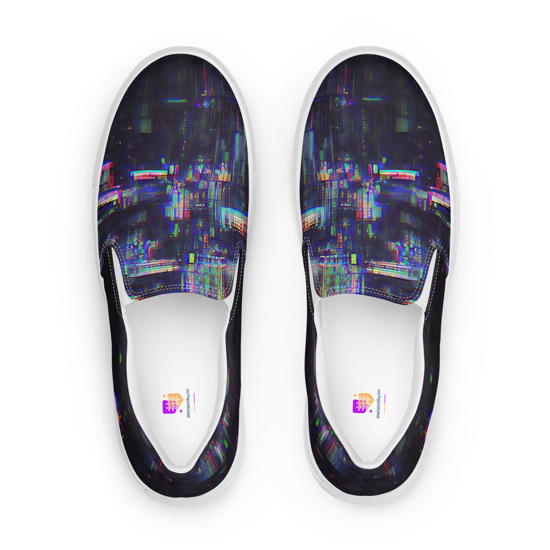 Glitchwear Women's Slip-On Canvas Shoes 32, view 2