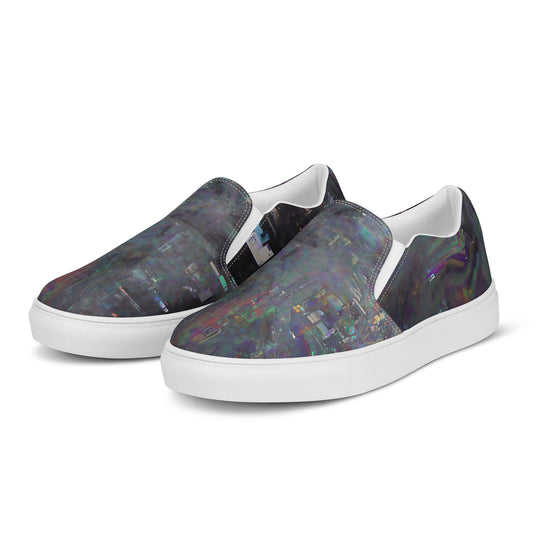 Glitchwear Women's Slip-On Canvas Shoes 19, view 4